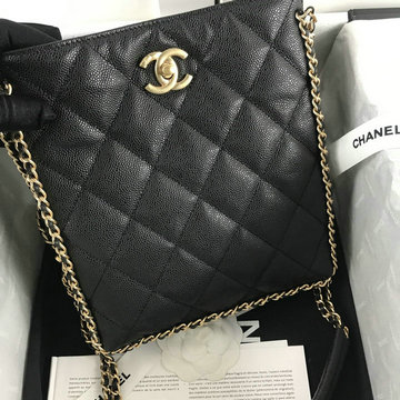 シャネル CHANEL CC-CH3470BK　2022年最新入荷 スモール ショッピングバッグ 斜め掛け ショルダーバッグ クロスボディバッグ レディースかばん グレインド カーフスキン