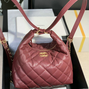 シャネル CHANEL CC-CH3488ZJH　2022年最新入荷 マキシ ホーボーバッグ ショルダーバッグ 2way バックパック リュックサック リュック ラムスキン
