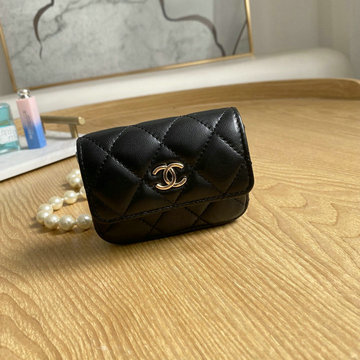 シャネル CHANEL CC-CH81181BK　2022年最新入荷 パールベルトバッグ ウェストバッグ 斜め掛け ショルダーウォレット クロスボディバッグ 短財布 レディースかばん
