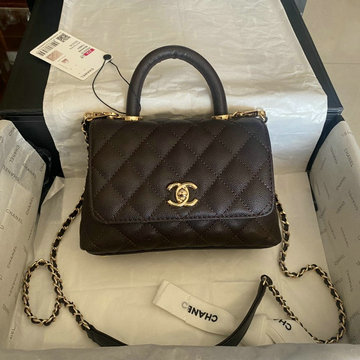 シャネル CHANEL CC-CH92994GQJSK　2022年最新入荷 トップハンドル ミニ フラップ バッグ トートバッグ ハンドバッグ 2way ショルダーバッグ クロスボディ キャビアスキン