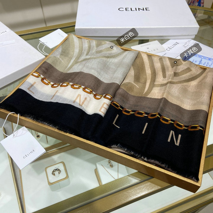 セリーヌ CELINE AN-WJCE22003　2022年最新入荷 ロングマフラー ストール ショール カシミヤ