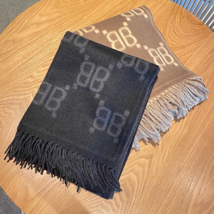 商品名称：グッチ GUCCI AN-WJGG22008　2022年最新入荷 GUCCI x BALENCIA ロングスカーフ マフラー ストール ショール カシミヤ