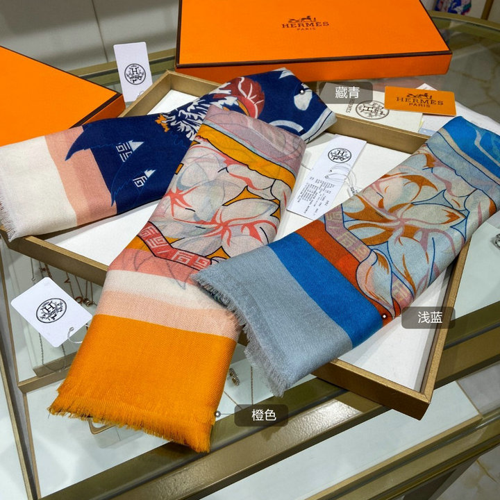 エルメス HERMES AN-WJHE22010　2022年最新入荷 ロングスカーフ マフラー ストール ショール カシミヤ