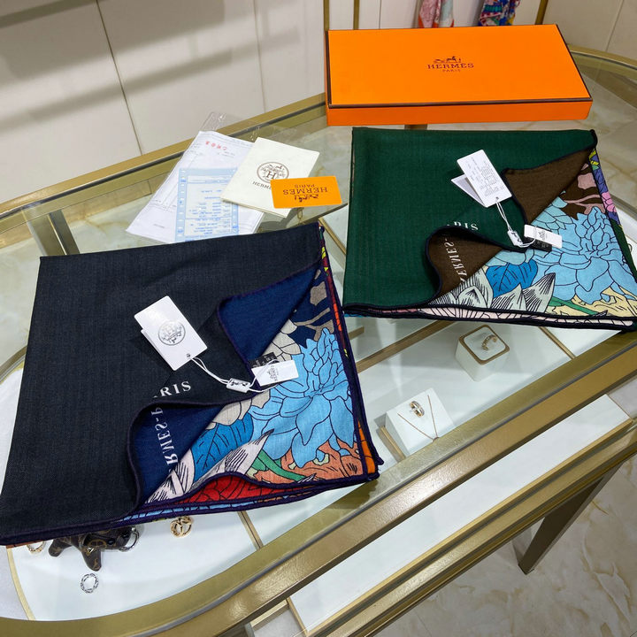 商品名称：エルメス HERMES AN-WJHE22014　2022年最新入荷 スクエアスカーフ マフラー ストール ショール カシミヤ