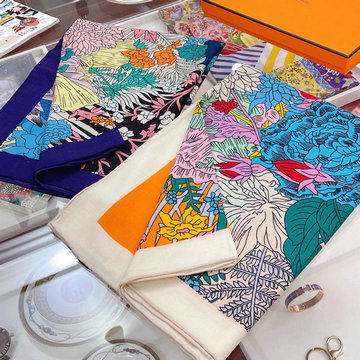 エルメス HERMES AN-WJHE22024　2022年最新入荷 スクエアスカーフ マフラー ストール ショール カシミヤ