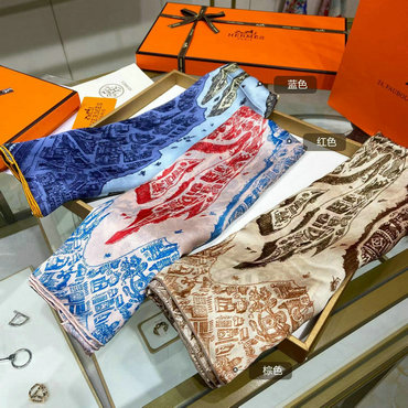 商品名称：エルメス HERMES AN-WJHE22019　2022年最新入荷 ロングスカーフ マフラー ストール ショール シルク