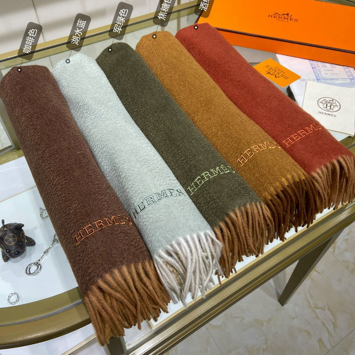 エルメス HERMES AN-WJHE22025　2022年最新入荷 ロングスカーフ マフラー ストール ショール カシミヤ