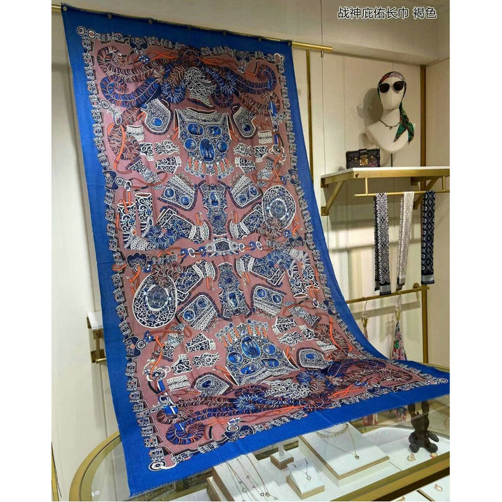 エルメス HERMES AN-WJHE22026　2022年最新入荷 ロングスカーフ マフラー ストール ショール カシミヤ