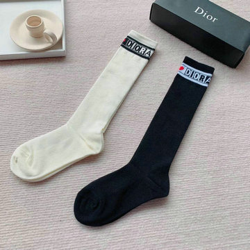 クリスチャンディオール CHRISTIAN DIOR AN-WZCD22001　2022年最新入荷 Sporty Tennis Socks スポーティー テニス ソックス ハイソックス 1箱2足セット