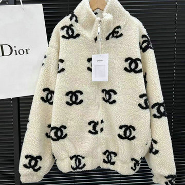 商品名称：シャネル CHANEL JS-MYCH22007　2022年秋冬最新入荷 ジップクロージャー ジャカード カーディガン 長袖 パーカー ジャケット トップスコート