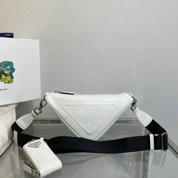 プラダ PRADA 99-PD2VL039PQT　2022年最新入荷 サフィアーノレザー ベルトバッグ 斜め掛け ショルダーバッグ クロスボディバッグ メンズかばん