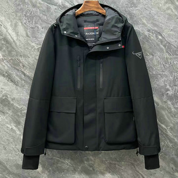 プラダ PRADA MS-YFPD22002　2022年秋冬最新入荷 パファーコート ロングスリーブ フーディー ダウンジャケット 暖かい 防寒 トップスコート アウターウェア
