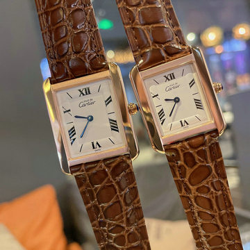 カルティエ CARTIER ZX-CAT22008C　2022年最新入荷 タンク ウォッチ カップル式 腕時計 時計 本革ベルト スイス製ムーブメント 男女兼用