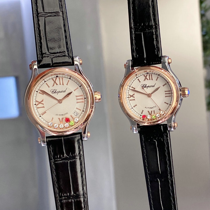 商品名称：ショパール CHOPARD ZX-CHPT22004　2022年最新入荷 ハッピースポーツ ウォッチ 腕時計 時計 本革ベルト クォーツムーブメント