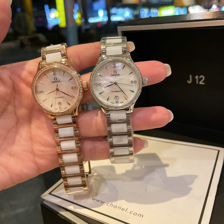 オメガ OMEGA ZX-OMT22018Z　2022年最新入荷 Constellation コンステレーション ウォッチ ウィメンズ 腕時計 女性用 時計 ステンレスベルト クォーツムーブメント