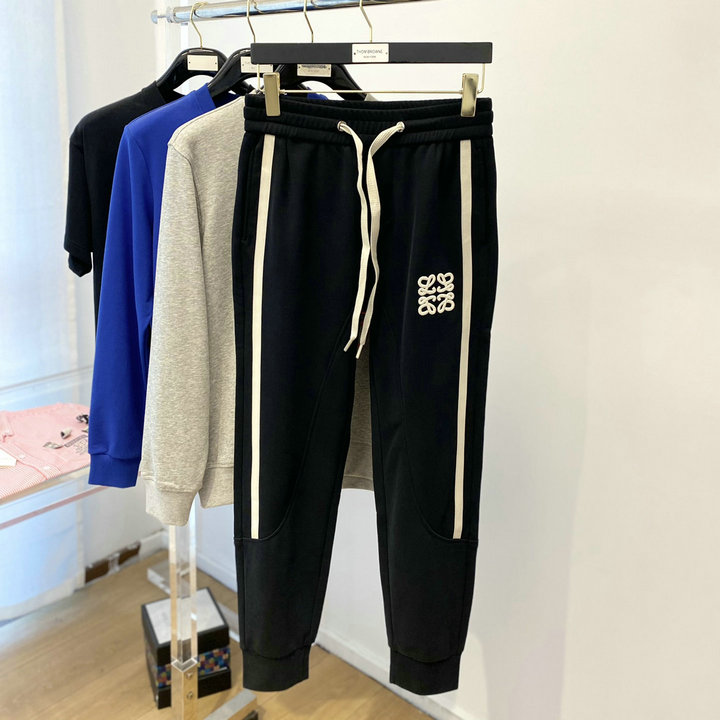 商品名称：ロエベ LOEWE JS-KQLE22006　2022年最新入荷 スポーツパンツ スウェットパンツ ジョギングズボン 伸縮性のあるウエストバンド パンツ カジュアル トラウザー