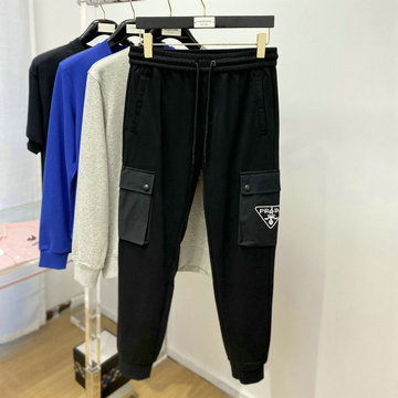 商品名称：プラダ PRADA JS-KQPD22012　2022年最新入荷 スポーツパンツ スウェットパンツ ジョギングズボン 伸縮性のあるウエストバンド パンツ カジュアル トラウザー