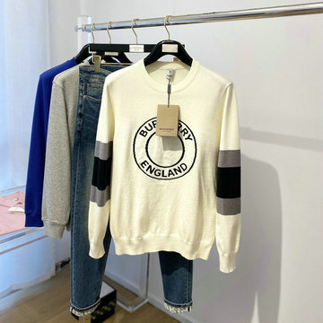 商品名称：バーパリー BURBERRY JS-MYBR22002　2022年最新入荷 クルーネック セーター ロゴグラフィック アップリケ ウールカシミア セーター ロングスリーブ ウールニット 長袖