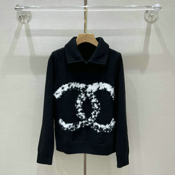 シャネル CHANEL JS-MYCH22008　2022年最新入荷 ポロセーター ロングスリーブ セーター ウールニット カジュアル トップス 長袖