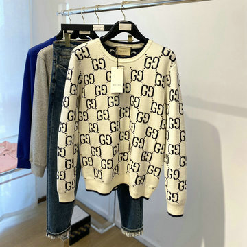 商品名称：グッチ GUCCI JS-MYGG22003　2022年秋冬最新入荷 GGウール ジャカード セーター ロングスリーブ セーター クルーネック ウールニット カジュアル セーター