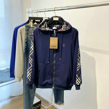 商品名称：バーパリー BURBERRY JS-WTBR22004　2021年秋冬最新入荷 ロングスリーブ フーデッドジャケット ファスナー開閉式 パーカー トップスコート 長袖 アウターコート