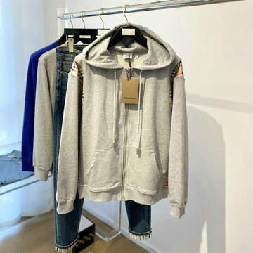 商品名称：バーパリー BURBERRY JS-WTBR22005　2022年秋冬最新入荷 ロングスリーブ フーデッドジャケット ファスナー開閉式 パーカー トップスコート 長袖 アウターコート