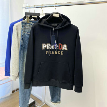 商品名称：プラダ PRADA JS-WYPD22007　2022年秋冬最新入荷 パーカー フーデッド スウェットシャツ ロングスリーブ トップス 長袖 クルーネック カジュアル シャツ