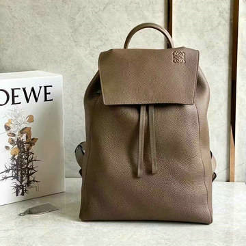 ロエベ LOEWE ZZ-LE8711KF　2021年最新入荷 ドローストリング バックパック メンズ リュックサック リュック ディパックバッグ ビジネスバッグ グレインカーフレザー