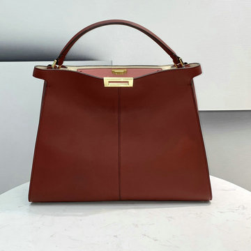 フェンディ FENDI 168-FD304A42RF　2022年最新入荷 ピーカブー エックスライト ラージ トートバッグ トップハンドルバッグ ハンドバッグ カーフレザー