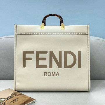フェンディ FENDI 168-FD8266BS　2022年最新入荷 サンシャイン ミディアム ショッパーバッグ トートバッグ ハンドバッグ 2way ショルダーバッグ キャンパス 刺繍 バッグ