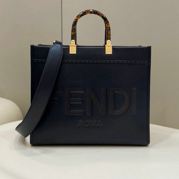 フェンディ FENDI 168-FD8266SBL　2022年最新入荷 サンシャイン ミディアム ショッパーバッグ トートバッグ ハンドバッグ 2way ショルダーバッグ キャンパス 刺繍 バッグ