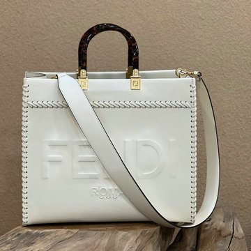 フェンディ FENDI 168-FD8535BS　2022年最新入荷 サンシャイン ミディアム ショッパーバッグ トートバッグ ハンドバッグ 2way ショルダーバッグ キャンパス 刺繍 バッグ