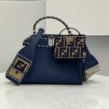 フェンディ FENDI 168-FD8522LS　2022年最新入荷 ピーカブー トートバッグ トップハンドルバッグ ハンドバッグ 2way 斜め掛け ショルダーバッグ クロスボディバッグ