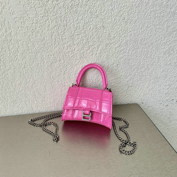 バレンシアガ BALENCIAGA 99-BA664676EYMH　2022年最新入荷 アワーグラスシェイプ スモール トップハンドルバッグ トートバッグ 2way ショルダーバッグ