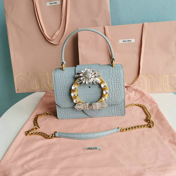 ミュウミュウ MIUMIU 99-MM5BA196QL　2022年最新入荷 トップハンドルバッグ トートバッグ 2way ショルダーバッグ レディースかばん クロスボディバッグ