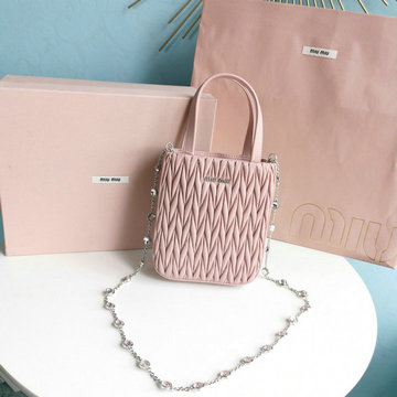 商品名称：ミュウミュウ MIUMIU 99-MM5BA220QFH　2022年最新入荷 マテラッセナッパレザー ハンドバッグ トップハンドルバッグ トートバッグ 斜め掛け ショルダーバッグ