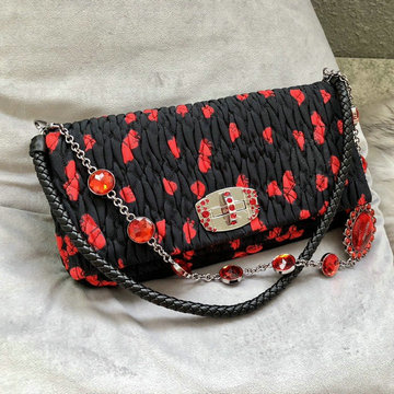 ミュウミュウ MIUMIU 99-MM5BD233PBK　2022年最新入荷 コンフィデンシャル ホーボーバッグ 肩掛け ショルダーバッグ クロスボディバッグ レディースかばん