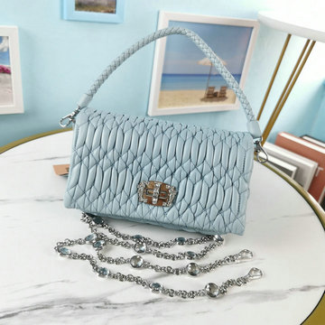 商品名称：ミュウミュウ MIUMIU 99-MM5BH012QL　2022年最新入荷 ホーボーバッグ 肩掛け ショルダーバッグ レディースかばん マテラッセ レザー