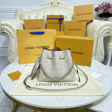 ルイヴィトン LOUISVUITTON 057-M58480　2022年最新入荷 ベラ 斜め掛け ショルダーバッグ レディースかばん クロスボディ ドローストリングバッグ マヒナレザー