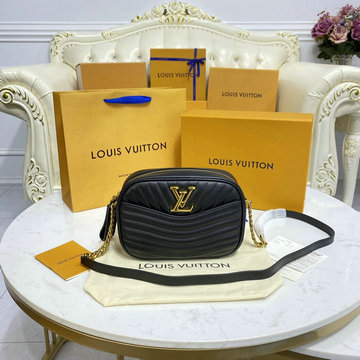 ルイヴィトン LOUISVUITTON 057-M58677　2022年最新入荷 ニューウェーブ カメラバッグ 斜め掛け ショルダーバッグ スムースカーフレザー