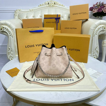 ルイヴィトン LOUISVUITTON 057-M58792　2022年最新入荷 ベラ 斜め掛け ショルダーバッグ レディースかばん クロスボディ ドローストリングバッグ マヒナレザー