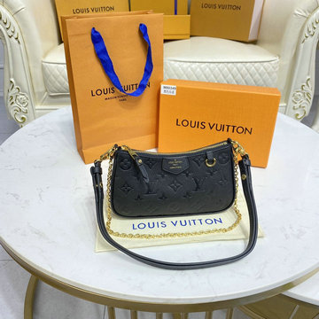 ルイヴィトン LOUISVUITTON 057-M80349　2022年最新入荷 イージー ポーチ ホーボーバッグ チェーン ウォレット モノグラム アンプラント レザー