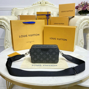 ルイヴィトン LOUISVUITTON 057-M80741　2022年最新入荷 アルファ ウエアラブル ウォレット 斜め掛け ショルダーバッグ スクエアバッグ クロスボディバッグ