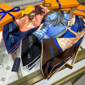 ルイヴィトン LOUISVUITTON AN-WJLV22001　2022年最新入荷 ALL THAT STRAPS スクエア マフラー バンドー スカーフ シルク