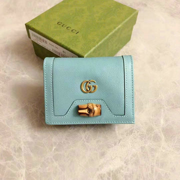 グッチ GUCCI 99-GG658244QQL　2022年最新入荷 バンブー付き カードケース ショートウォレット 二つ折り短財布 小銭入れ 名刺れ