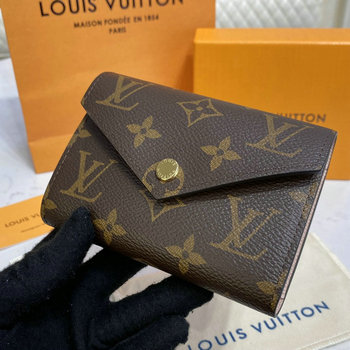 ルイヴィトン LOUISVUITTON 057-M62360　2022年最新入荷 ポルトフォイユ ヴィクトリーヌ 三つ折り短財布 モノグラム 小銭入れ付き