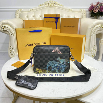 ルイヴィトン LOUISVUITTON 057-N58040　2022年最新入荷 トリオ メッセンジャーバッグ 斜め掛け ショルダーバッグ クロスボディバッグ メンズかばん ダミエ