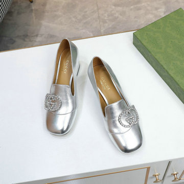 グッチ GUCCI 26-GGJ22027　2022年夏最新入荷 ウィメンズ ローファーシューズ ウィメンズ ミッドヒール パンプス レディースシューズ 靴 スクエアヒール