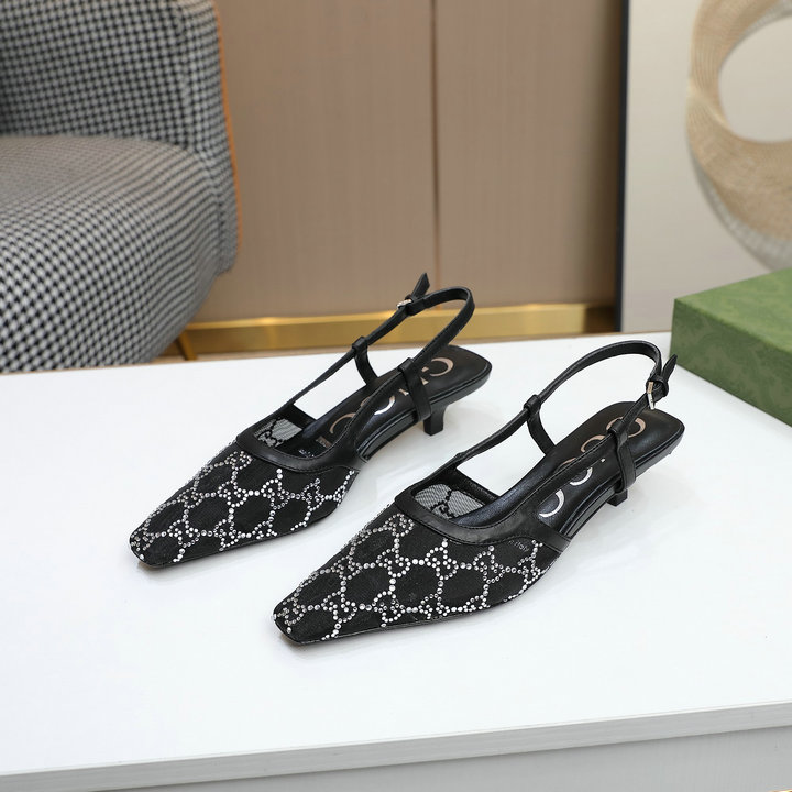 商品名称：グッチ GUCCI 26-GGJ22028B　2022年夏最新入荷 ウィメンズ GGスリングバック パンプス ローヒールシューズ ピンヒール レディースシューズ 靴