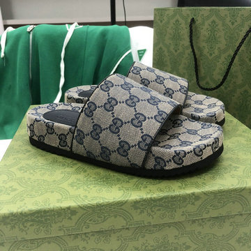 商品名称：グッチ GUCCI 26-GGJ22030P　2022年夏最新入荷 ウィメンズ プラットフォーム スライドサンダル 厚底 スリッパ ミドルヒール 厚底 ミュール 男女兼用 キャンパス